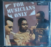 DIZZY GILLESPIE : FOR MUSICIANS ONLY  -  JAZZ CD