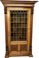 Stained glass bookcase