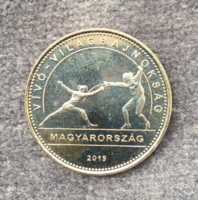 Fencing World Championship Hungary 50 ft commemorative medal 2019