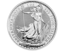 Britannia 2023 1 oz silver coin bunc ii. With Queen Elizabeth
