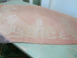Pale mauve fabric tablecloth