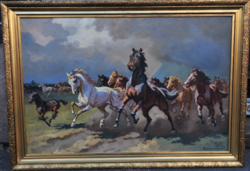 János Benyovszky (1756-1827): galloping horses