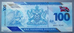 Trinidad és Tobago 100 Dollars 2019 Unc