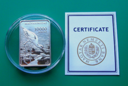 2020 - Kiskunság National Park - 10,000 ft silver - pp commemorative coin - in capsule, with mnb certificate