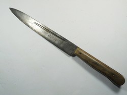 Antique old butcher knife kitchen knife with lk prima stahl mark Austrian or German approx. From the 1920s.
