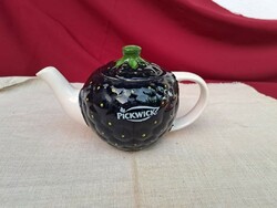 Blackberry-patterned, currant pickwick teapot nostalgia
