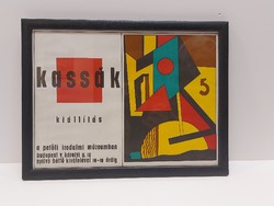 Kassák Lajos kiállítás plakátja
