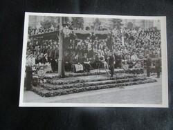 Entering Cluj Cluj 1940 governor Miklós Horthy + his wife photo sheet contemporary photo - postcard