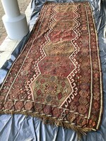 Régi nomád török kilim szőnyeg,