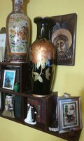 The marked floor vase is old, very beautiful, 62 cm high