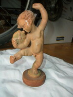 Young József Gondos dancing nude ceramic figure