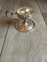 Beautiful old silver plated walking candle holder/candle holder
