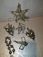 6 pieces, old Christmas tree decorations, decoration.