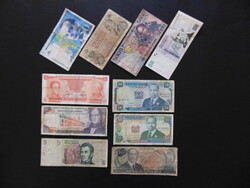 10 darab külföldi bankjegy vegyes csomag  ﻿02