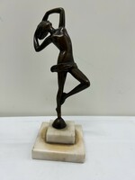 Beautiful female nude bronze statue 27 cm. High
