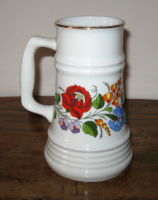 Beautiful hand-painted porcelain jug from Kalocsa