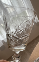 Ajka kristály boros pohár készlet 4db -régi vékonyabb falú