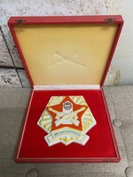 Hollóházi Porcelán Emlékplakett “BM Határőrség” Dobozában A31