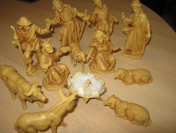 Retro nativity scene 12 pcs