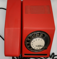 Red retro telephone