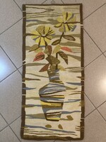 Mid century modern design desing kilim hand-knotted hand-knotted rug