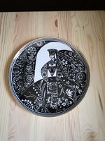 Hungarian girl from Hollóháza limited decorative plate - József Domján plate