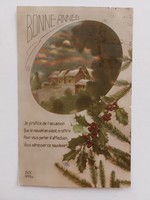 Old Christmas postcard postcard landscape