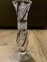 Lead crystal vase.