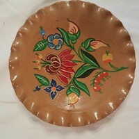 Painted ceramic decorative plate