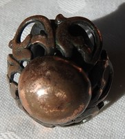 Antique bronze bronzed signet ring - ring