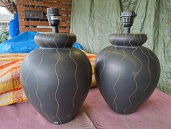 Pair of ceramic table lamps