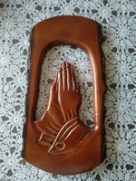Praying hands, wood carving, negotiable
