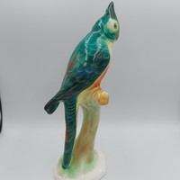 Bodrogkeresztúri kerámia papagáj figura