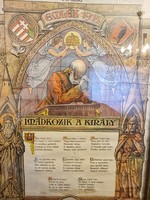 Imádkozik a Király 1914 grafika (pecséttel ellátva)