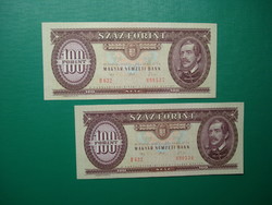 2*100 forint 1992 Extraszép, sorszámkövető