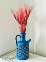 Mid-century modern Bitossi váza (kancsó, rimini blue)