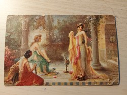 MÜNCHNER KUNST képeslapok (4 db) 1900-as évek elejéből 344