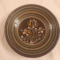 Karcagi glazed ceramic decorative plate