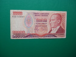 Turkey 20000 lira 1970