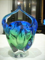 Original Bohemian glass vase