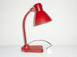 Retro, design loft asztali, piros íróasztal lámpa.