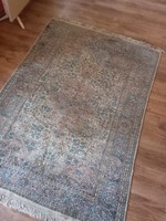 180 x 130 cm kézi csomózású Kasmiri selyem szőnyeg eladó