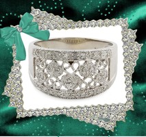 9ct,,white gold , diamond 15pts wedding ring
