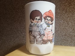 Retro Zsolnay porcelain mug is a member of the Moncsicsi series