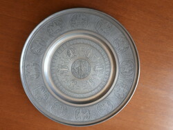 Tin metal wall decoration bowl plate large size