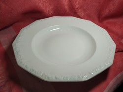 Antik porcelán,  Rosenthal Maria hófehér sorozatából 3 db. mély tányér