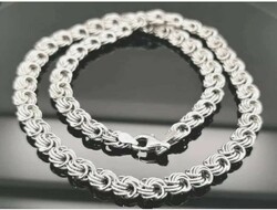 Sterling silver rose chain, 925 silver - new