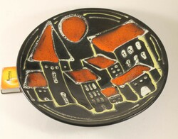 Reguly glazed ceramic wall plate 200