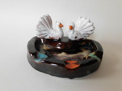 Ágnes S. Kepes (1914-1973) ceramic ashtray with doves - curio