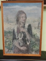 Náray Aurél Olayvászon festmény